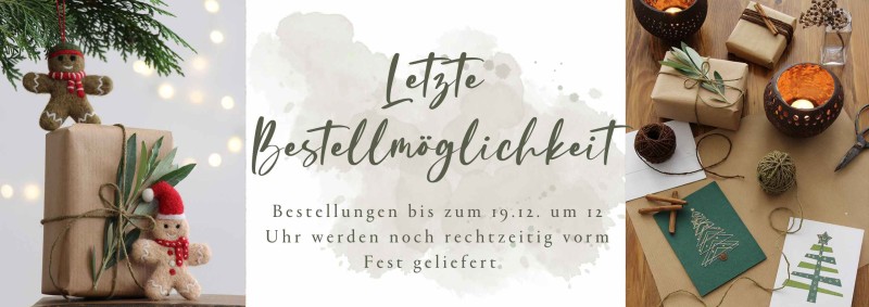 Letzte Bestellmöglichkeit