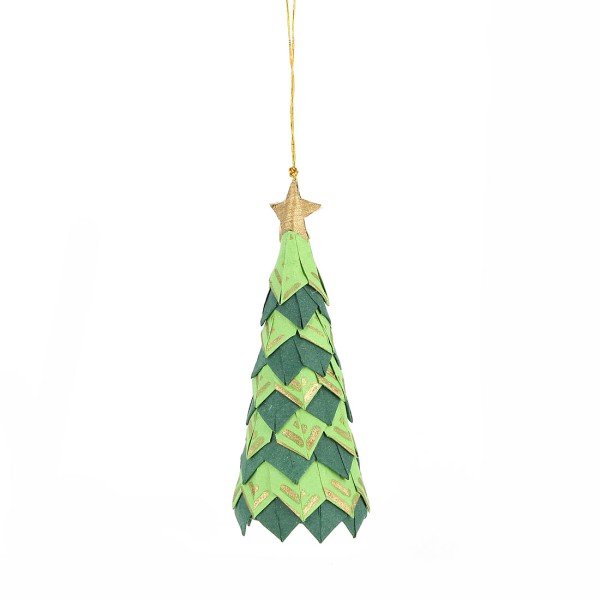 Anhänger WEIHNACHTSBAUM GRÜN, Papier