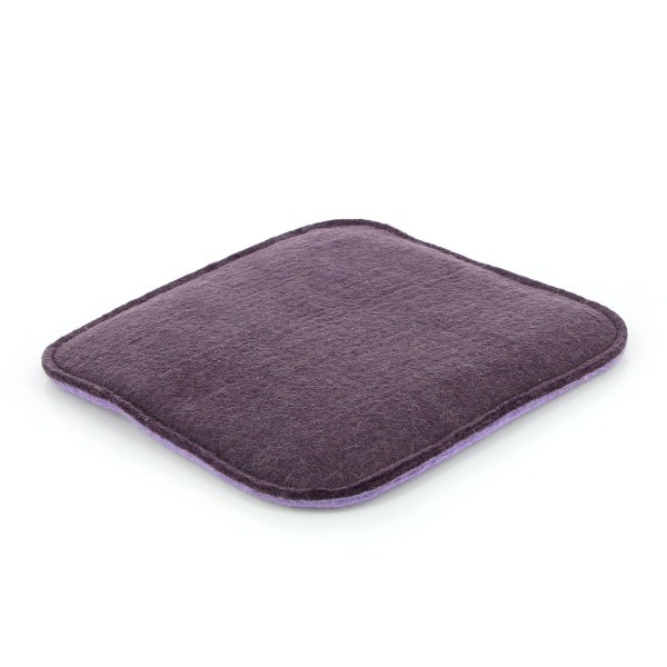 Zweifarbige Sitzmatte VIOLETT+LAVENDEL, Filz