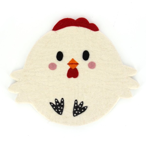 Kindersitzmatte HUHN, Filz