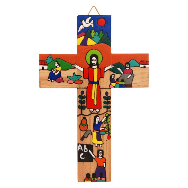 Kreuz SEGNENDER CHRIST, Holz