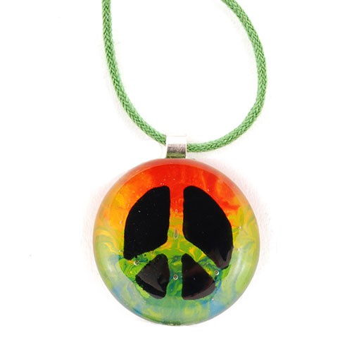 Halskette PEACE, Glas