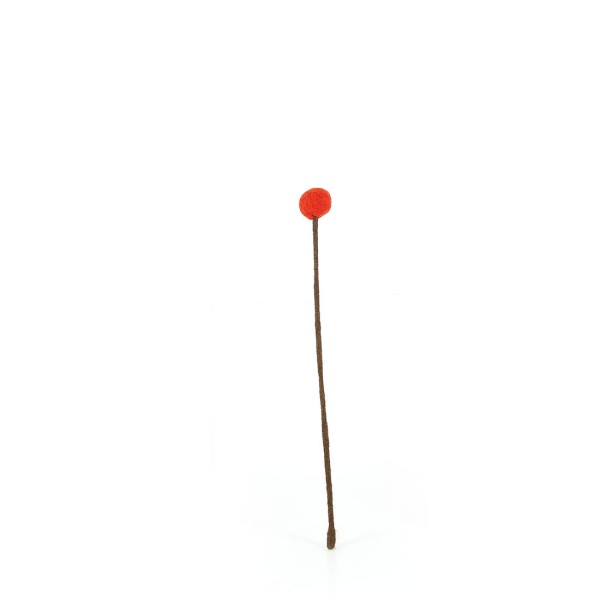 Blume POM KLEIN ERDBEERROT, Filz