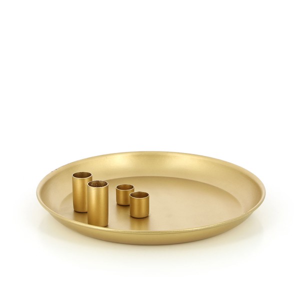 Kerzenhalter QUARTETT GOLD, Eisenblech