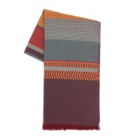 Schal ETHNIK VIOLET, Baumwolle