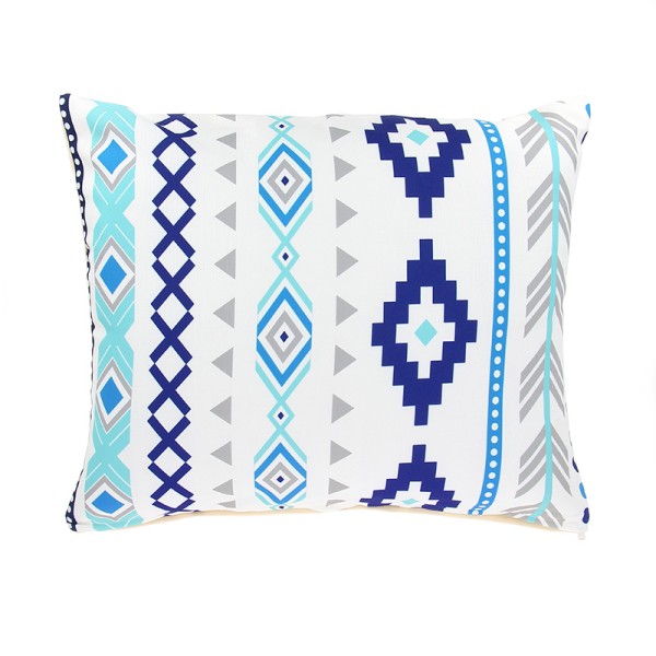 Kissenbezug ETHNO BLAU GROSS, Polyester