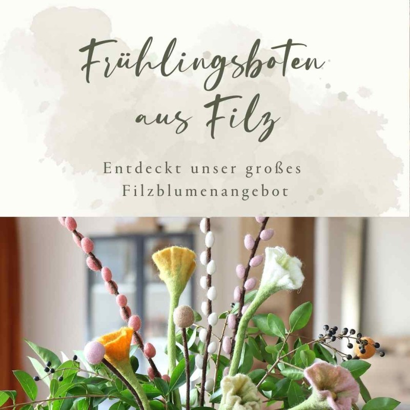 Filzblumen