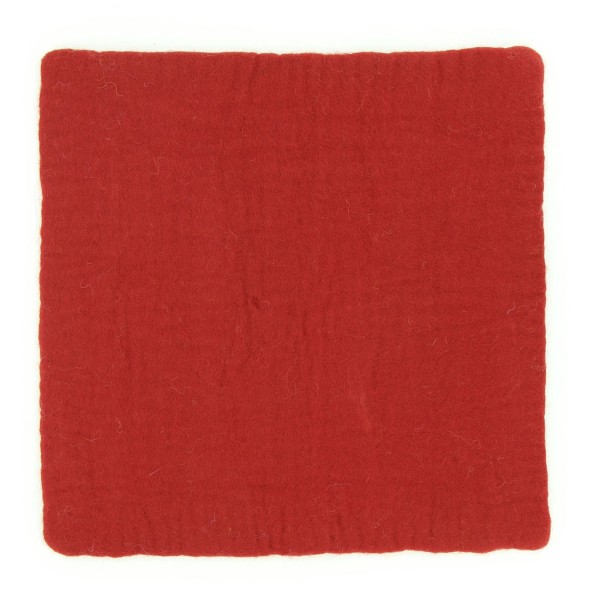 Sitzkissen QUADRATISCH ROT, Filz