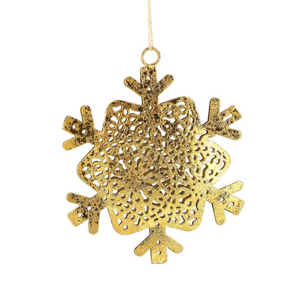 Anhänger SCHNEEFLOCKE GOLD, Metall