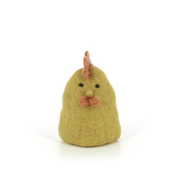 Eierwärmer KÜKEN HELLGELB, Filz