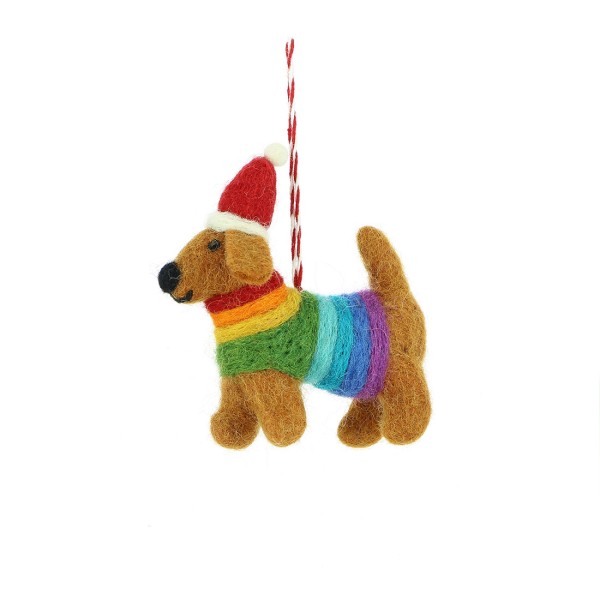 Anhänger Dackel Regenbogen