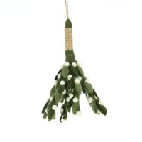 Mistelzweig WEISS, Filz