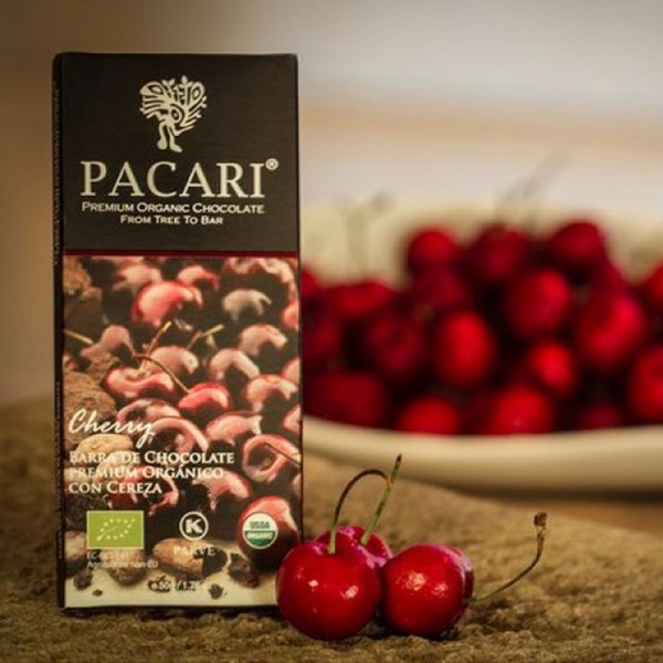 Bio-Schokolade PACARI KIRSCHE, 60% Kakao