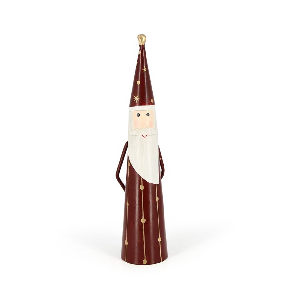 Figur WEIHNACHTSMANN DUNKELROT, Metall