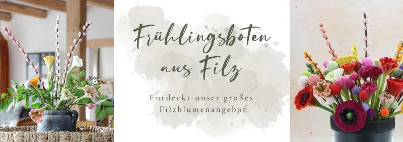 Filzblumen