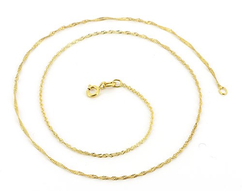 Halskette EDEN I 45, 925er Silber, vergoldet