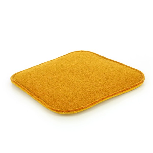 Zweifarbige Sitzmatte GOLD+GELB, Filz