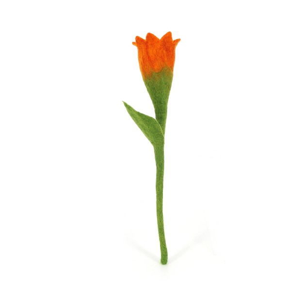 Blume TULPE ORANGE, Filz