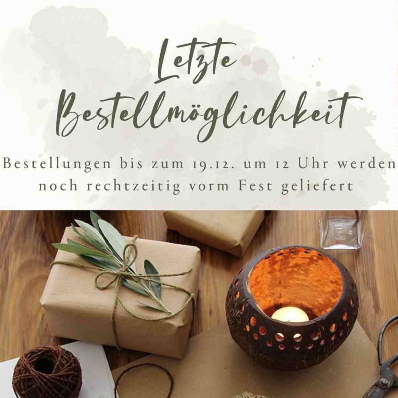 Letzte Bestellmöglichkeit