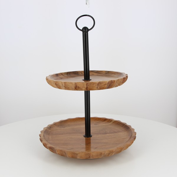 Etagere WELLEN, Akazienholz