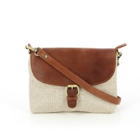 Handtasche TENERIFFA, Canvas und Ökoleder
