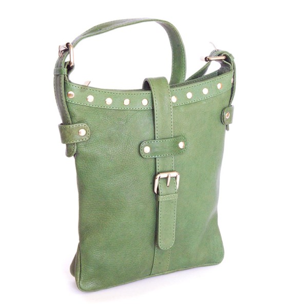 Schultertasche CATANIA VERDE, Leder