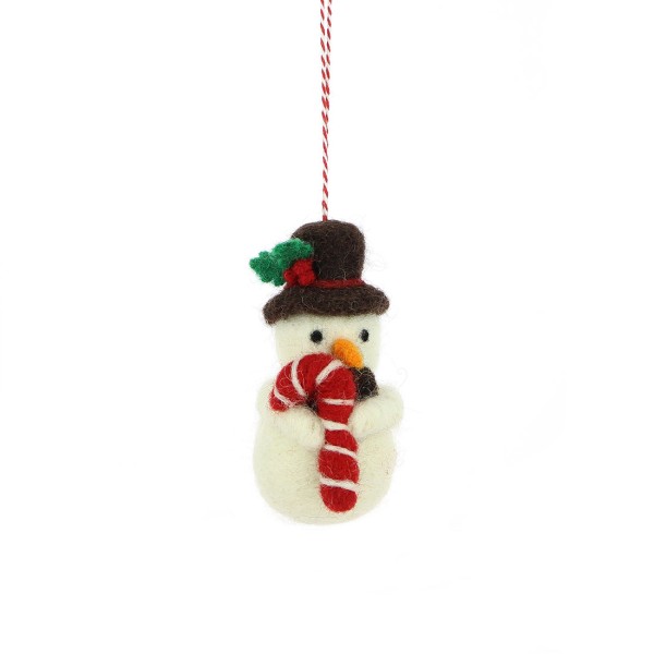 Anhänger SCHNEEMANN ER, Filz