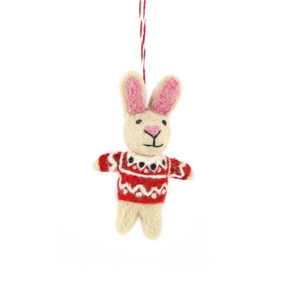 Anhänger WINTERHASE, Filz